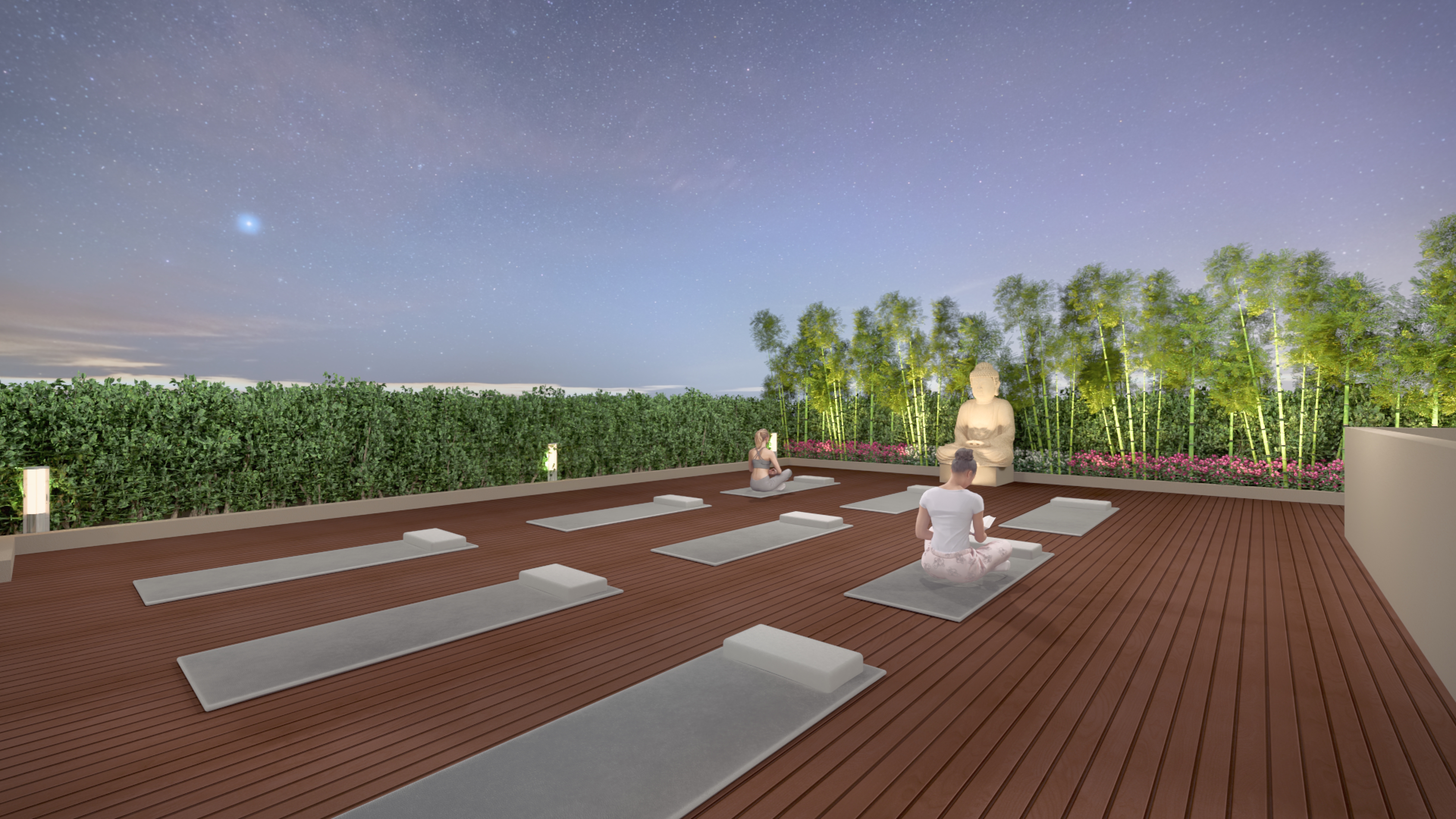Spaces designed around slower routines.
